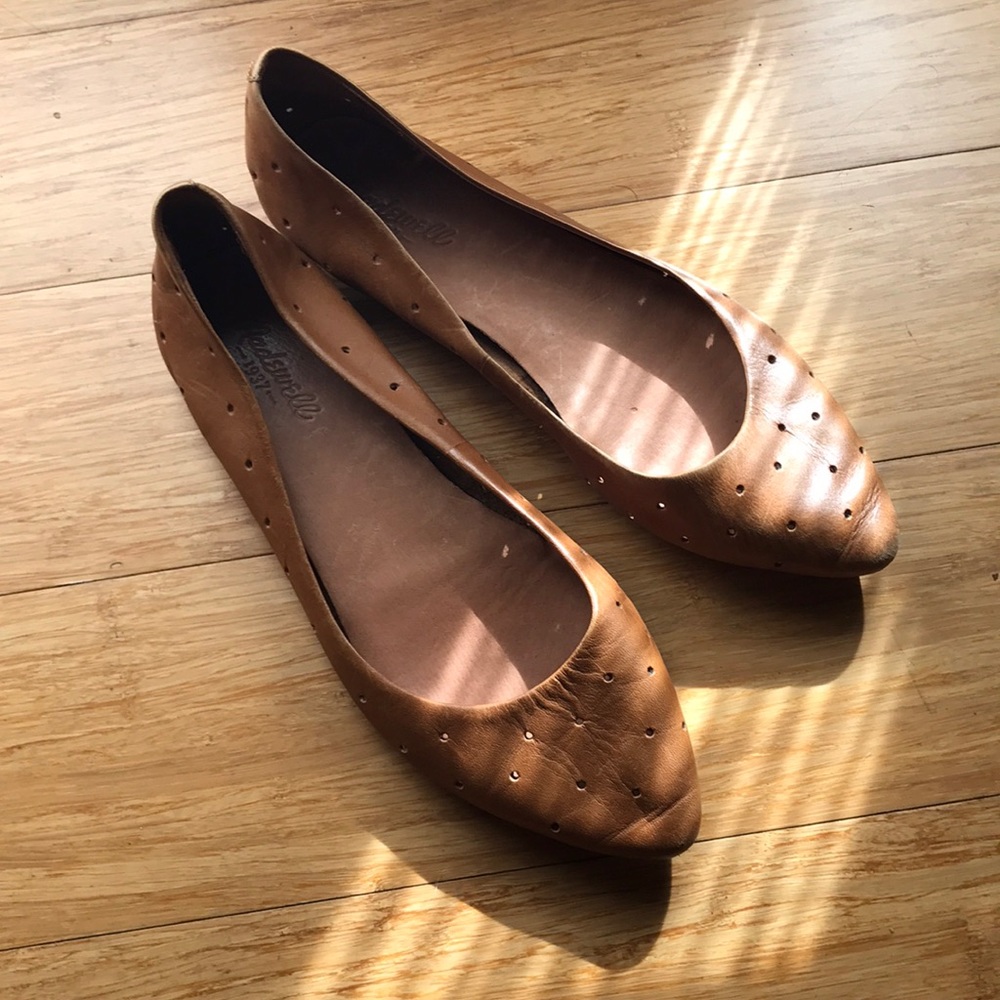 Madewell Leather Keyhole Flats